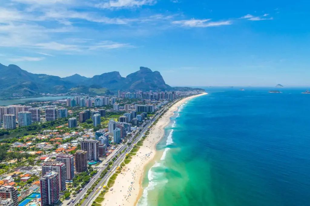 Vista aérea da Praia da Barra da Tijuca
